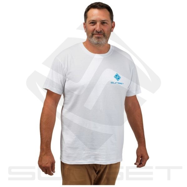 T-SHIRT BLANC SUNSET - Sunset Fishing