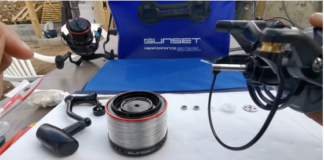 Nettoyage du moulinet 1er niveau.